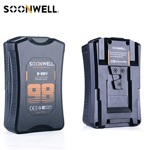 SOONWELL V Mount V Lock Battery 98Wh 14.8V 6600mAh Rechargeable Li-ion Battery