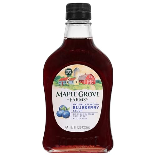 Maple Grove Farms Flavored Syrups, Blueberry, 8.5 Ounce