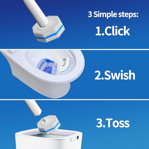 Image of Disposable Toilet mats Brush Cleaning System
