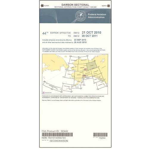 FAA Chart: VFR Sectional Dawson SDAW miniatura 1