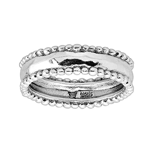 Silpada  Worldly  Beaded Band Ring in Sterling Silver, Size 9, Size 9