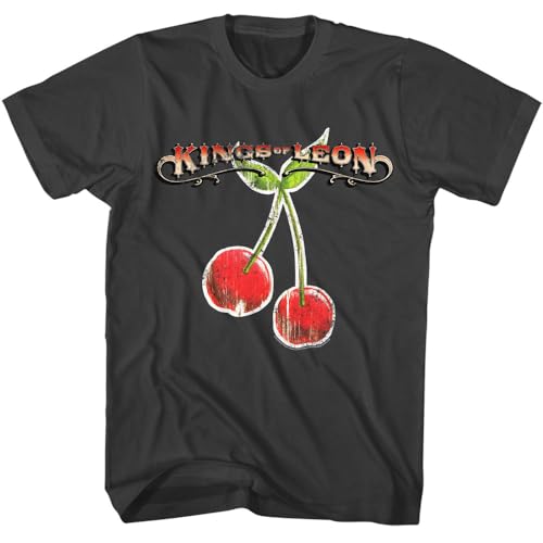 Kings of Leon Novo Cherries Adult Short Sleeve T Shirt American Rock Band Vintage Style Graphic Tees Smoke
