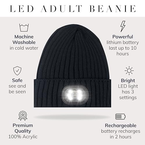 Image of HEAD LIGHTZ Adults Beanie with Light