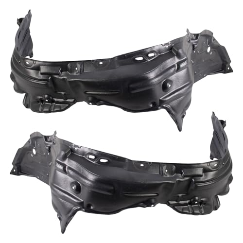 Image of TRQ Front Driver and Passenger Side Inner Fender Liner Set Compatible with 2016-2018 Toyota Prius