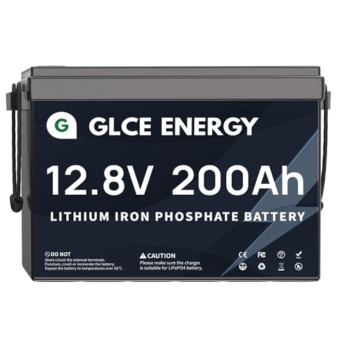 Batería Glce Energy Lifepo4 De 12 V 200 Ah, 4000 15000 Batería De Ciclo Profundo Con Bms Inteligente Para Autocaravana, Marina, Almacenamiento De Energía Solar, Corriente De Emergencia, Camping Y Batería Glce Energy Lifepo4 De 12 V 200 Ah, 4000 15000 Batería De Ciclo Profundo Con Bms Inteligente Para Autocaravana, Marina, Almacenamiento De Energía Solar, Corriente De Emergencia, Camping Y