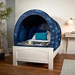 Snuggy Pod Bed Canopy - Gold Star (Double Size) | Sensory-Friendly Enclosed Pop-Up Bed Tent for Kids & Adults | Indoor Sleep Pod for Privacy & Light Control | Lightweight, Breathable & Foldable Design