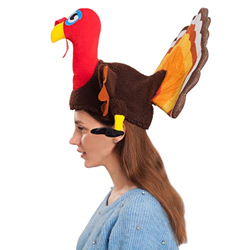 image for Spooktacular Creations 2 Turkey Hats for Happy Thanksgiving Party Cost