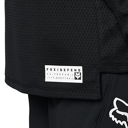Fox Racing Camiseta juvenil masculina Defend SS, preta, pequena