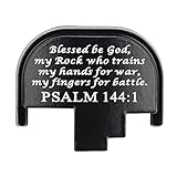 TOFEIC Aluminum Rear Slide Cover Back Plate for S&W M&P and Smith & Wesson M&P M2.0 9mm/.40/.45 Full Size Accessories, Psalm 144:1