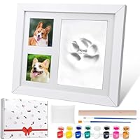 XHYASD Pfotenabdruck Set Hund,Pfotenabdruck Set Katze,Hundepfoten Abdruck Machen,Pfotenabdruck Set Hund mit Bilderrahmen,Pfotenabdruck Set Katze mit Bild,Baby Abdruckset,Baby Fussabdruck Set