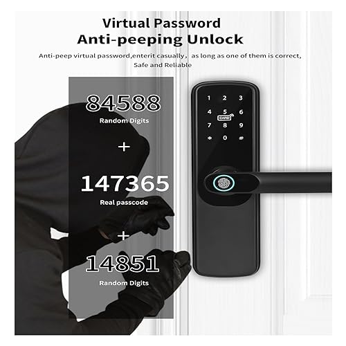 Serrure de porte intelligente Tuya WiFi pour sécuriser votre maison - 6