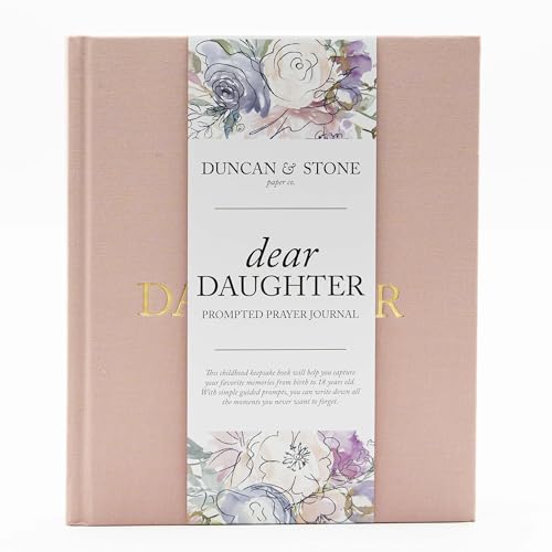 Image of Mother Daughter Journal – Durable Dear Daughter Journal Keepsake – Linen Baby Memory Book - Unique Gifts for Daughter (Pink, 230 Pages)