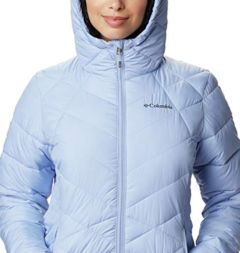 Image of Columbia Women's Omni-Heat Reflective Heavenly Hooded Hiking & Trekking Down Standard Length Jacket
