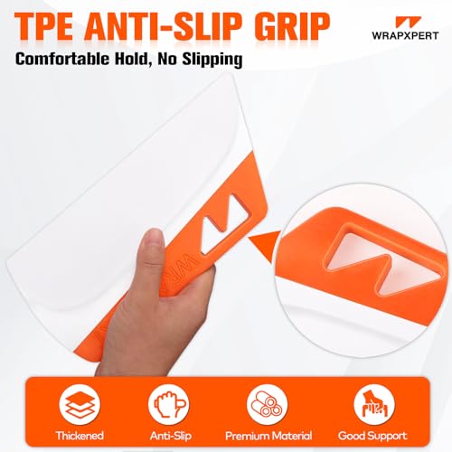 Image of WRAPXPERT Wallpaper Smoothing Tool, Wallpaper Squeegee for Peel and Stick, 7.87 Inch Smoothing Squeegee Smoother for Wall Paper Applying, Adhesive Contact Paper, Backsplash, Window Film Installation