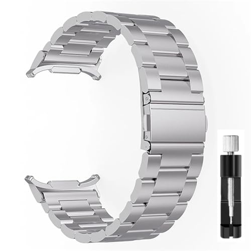 Bracelet de luxe Galaxy Watch Ultra 47 mm en acier inoxydable et métal de montre