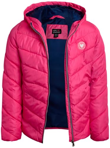 Pink Platinum Girls Puffer Jacket - Full Zip Up Quilted Hooded Winter Coat and Solid Packable Jacket for Girls (Sizes: 7-16)2