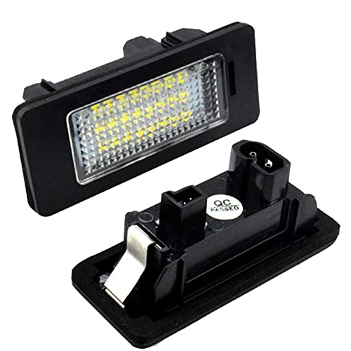 2Pcs Number Plate Light LED License Plate Lamps Car License Number Plate Light Replacement for BMW E82 E88 E90 E91 E92 E93 E39 E60 E61 E70 E71