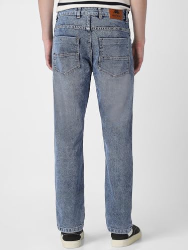 Image of Neostreak Men's Regular Fit Heavy Washed Jeans Stretchable
