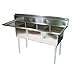John Boos E3S8-15-14L15 3-Compartment Sink w/Left Drainboard