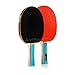 Tennis de Table Raquette Bat Allround Professionnel Amateur intermédiaire et avancé Formation Ping Pong Racket Paddle Poignée Confortable (Sirocco, Multicolore)