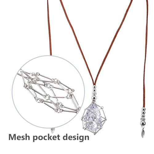 Soporte para collar de jaula de cristal para evitar caídas de piedras 7