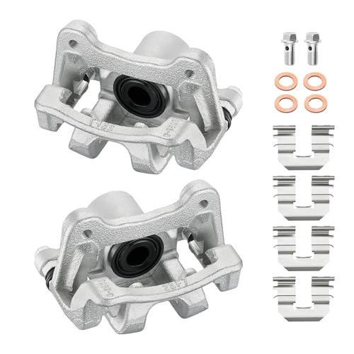 Image of BDFHYK 19-B6456 19-B6457 Rear Disc Brake Caliper Assembly Compatible with Hyundai Sonata 2011-2015 2.0L 2.4L L4, Compatible with Kia Optima 2011-2015 2.4L L4, GAS /FULL HYBRID EV-GAS (FHEV) 2pcs