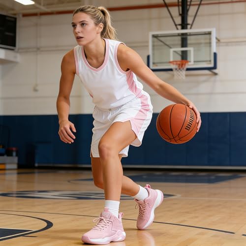 Image of Beita Basketball Shoes for Women High Upper Volleyball Shoes Fashion Sneakers Breathable Sports Shoes Anti Slip
