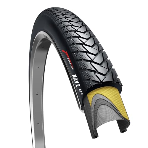 Fincci Pliable Pneu Velo 700x35c, 37-622 avec Protection Antiponcture Anti Crevaison 1mm, 60 TPI - pour Électrique Route Hybrid Velo VTC Gravel Bicyclette...