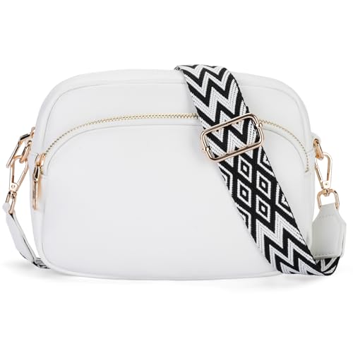 APHISON Crossbody Bags for Women Trendy, Leather Crossbody purse with Adjustable Strap