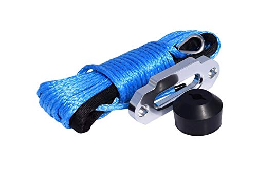 Cuerda de cabrestante sintético azul 6mm con guiador duradero para la protección de tu ATV