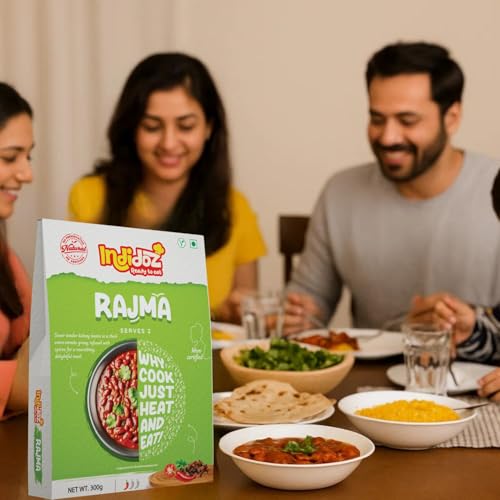 Image of Indidoz Rajma Ready to Eat | Tender Kidney Beans in Rich Onion-Tomato Gravy | Authentic North Indian Curry | Heat & Eat Meal | No Preservatives | 300g