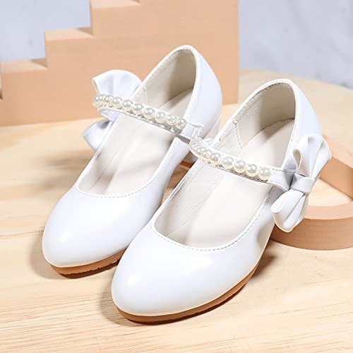 Girls Dress Mary Jane Flat Princess Wedding Party Peals Child Little/Big Kids School Low Heel Ballet Shoes3