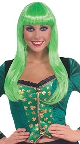 Peluca verde Forum Novelties F67459 ideal para desfiles de San Patricio y carnaval