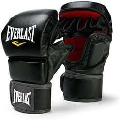 Everlast Train Advanced MMA 7-Ounce Striking / Training Gloves (Black, Small / Medium)