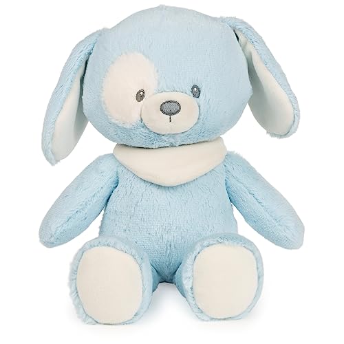 GUND Baby Sustainable Puppy Plush, Stuffed Animal Made from Recycled Materials, for Babies and Newborns, Blue/Cream, 13”