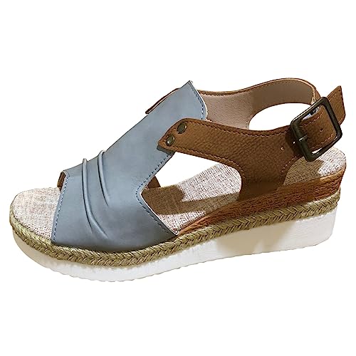 Mules talon compensé femme confortables et sandales de sport légères d'été