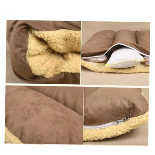 Colchoneta para perros de raza cojín de algodón desmontable y colchoneta grande cómoda 4