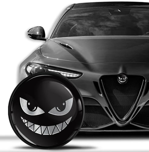 Image of Compatible with Alfa Romeo Emblem Front Bonnet Rear Boot Badge 74mm Giulietta 940 MiTo 156 147 159 GT Brera Spider 939 Silver Black EA 19