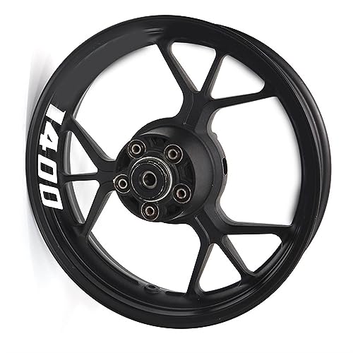 Motorrad Reflektierender Felgenstreifen Aufkleber Vorne Hinten Kompletter Satz Für Kawasaki ZZR1400 ZZR-1400 Zzr1400