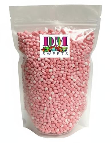 Dehydrated Pink Peppermint Marshmallow Bits - 1 Lb Of Fresh Mini Dehydrated Marshmallows