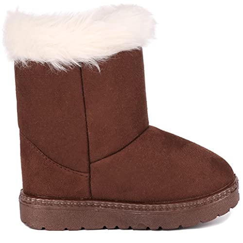 Image of Femizee Girls Boys Warm Winter Boots Kids Outdoor Snow Boots(Toddler /Little Kid)