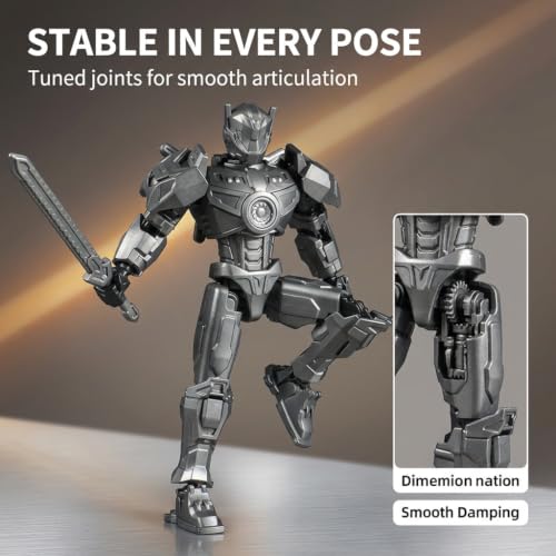 Image of Black Wanderer T13 Action Figure, Self Assembled Titan 13 Robot
