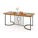 【Ampia Applicazione】Che si tratti di cene familiari, riunioni festive, ospitare amici, lavorare da casa o come spazio comune, questo grande tavolo si adatta perfettamente alle tue esigenze, creando un ambiente accogliente per ogni evento.