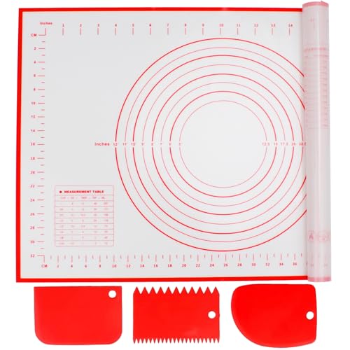 Alyvisun Tapis de Cuisson Silicone avec 3 Grattoirs, 60...