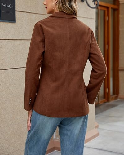 Ladyful Womens Baggy Corduroy Blazer Jacket Dressy Casual Work Suit Jacket Fall Winter Trendy Coat Outerwear4