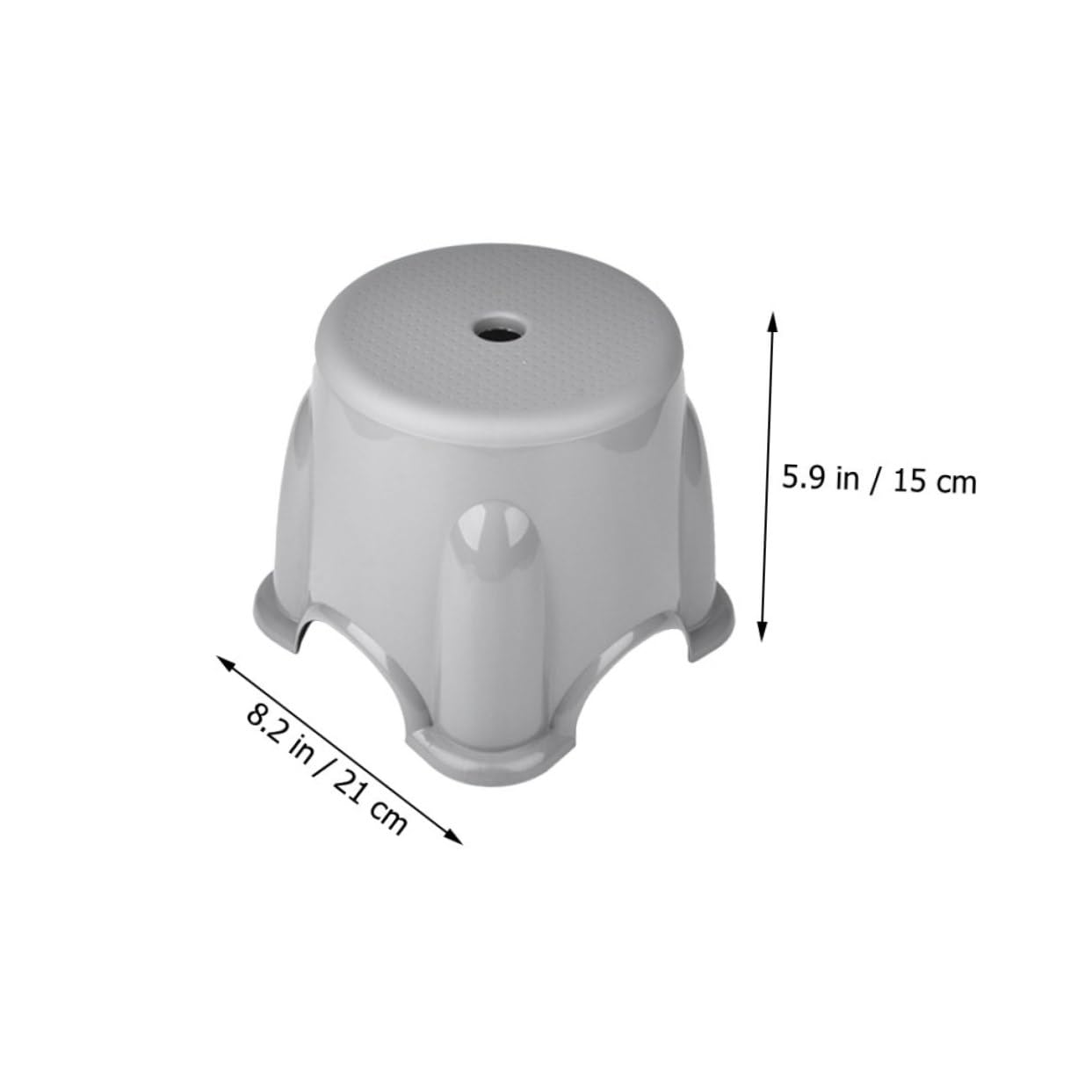 Ciieeo Nordic Style Home Stool Boys and Girls Plastic Stool Set Pp Material Non-Slip for Baby Kindergarten