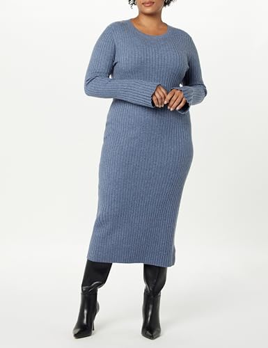 Image of The Drop Womens Fernanda Bell Sleeve Ribbed Sweater Dress