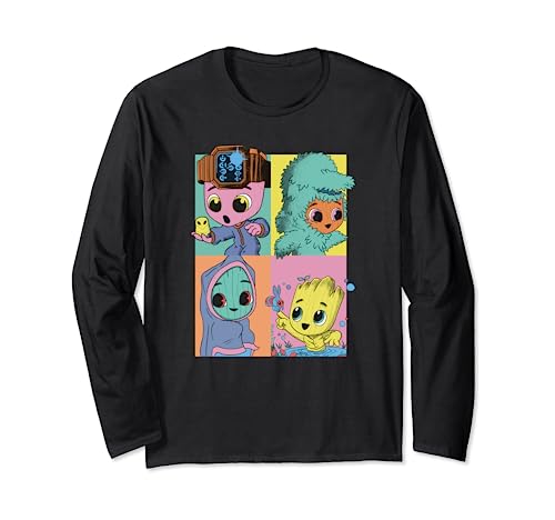 T-shirt manches longues Marvel I Am Groot Pop Art vêtement imprimé geek