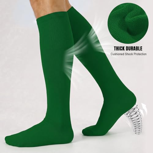 Image of XZQTIVE Baseball Softball Socks and Baseball Softball Belt Combo Set Knee-High Soccer Socks for Kids Youth Adult