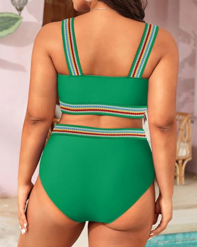 Image of Daci Women's Plus Size High Waisted Bikini Set
